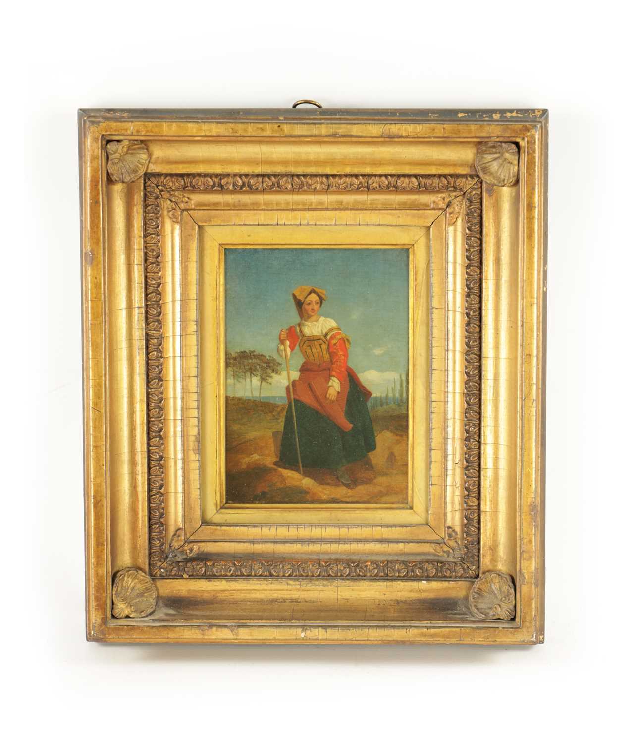 Lot 1127 - AN 18TH / 19TH CENTURY CONTINENTAL OIL ON CANVAS