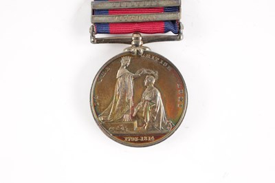 Lot 824 - A MILITARY GENERAL SERVICE MEDAL 1793-1814 WITH TWO CLASPS