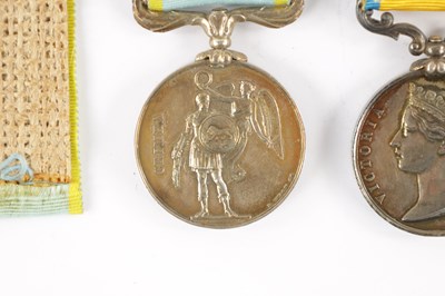 Lot 843 - A CRIMEA 1854-56 MEDAL WITH THREE CLASPS