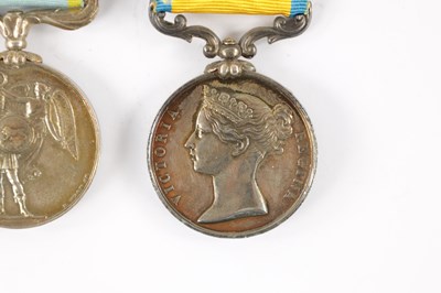 Lot 843 - A CRIMEA 1854-56 MEDAL WITH THREE CLASPS