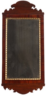 Lot 711 - A Chippendale style Mahogany HANGING MIRROR...