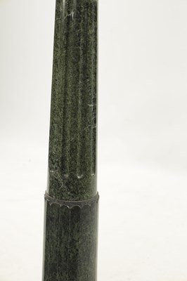 Lot 1019 - AN ANTICO VERDE MARBLE REEDED COLUMN