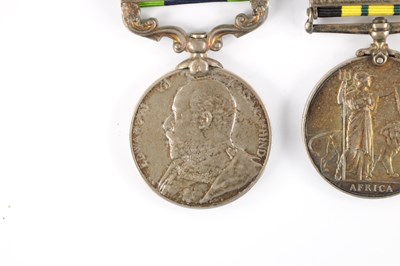 Lot 883 - AFRICAN GENERAL SERVICE MEDAL 1902-56, AND AN INDIAN GENERAL SERVICE  MEDAL 1908