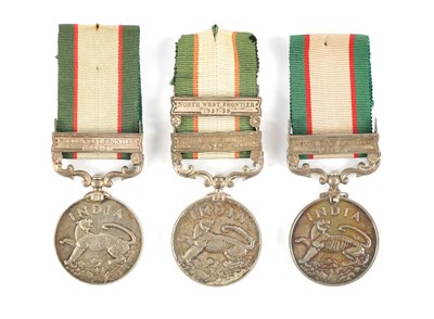 Lot 894 - THREE INDIAN GENERAL SERVICE MEDALS 1936-39