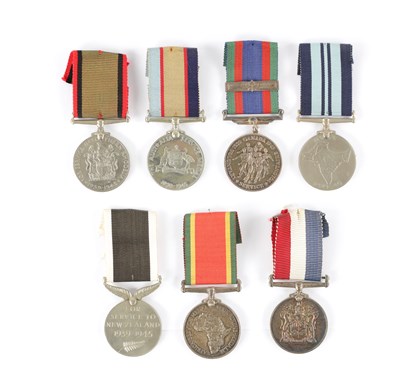 Lot 871 - A COLLECTION OF SEVEN WW2 SERVICE MEDALS