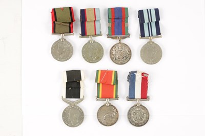 Lot 871 - A COLLECTION OF SEVEN WW2 SERVICE MEDALS