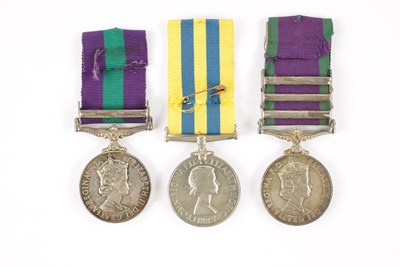 Lot 841 - TWO GENERAL SERVICE MEDALS AND A BRITISH KOREA MEDAL