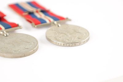 Lot 903 - TWO BRITISH WAR MEDALS 1939-45 AND TWO DEFENCE MEDALS
