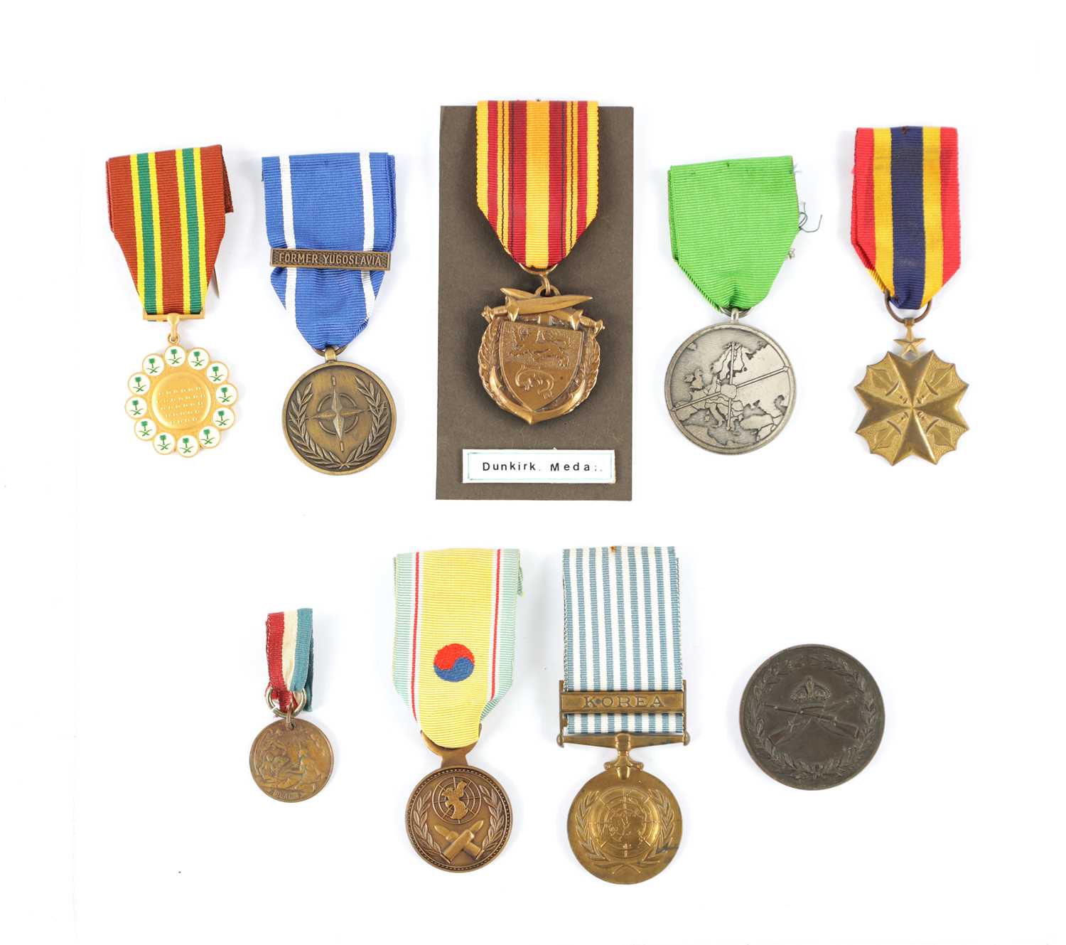 Lot 860 - A MIXED COLLECTION OF NINE MEDALS