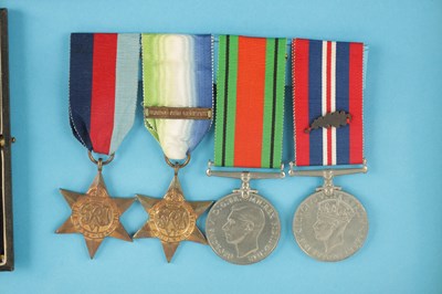 Lot 907 - A GROUP OF FIVE  NAVAL WW2 MEDALS