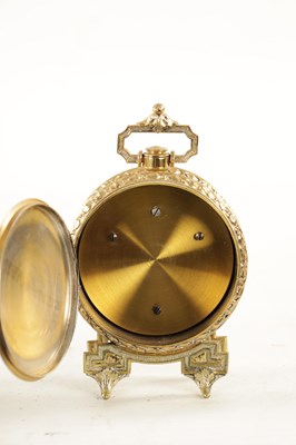 Lot 1218 - A  LATE 19TH CENTURY DESK CLOCK AND BAROMETER SET