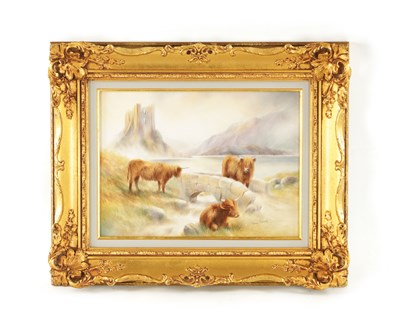 Lot 1022 - A BRONTE PORCELAIN PLAQUE PAINTED BY TONY YOUNG (BORN 1955)