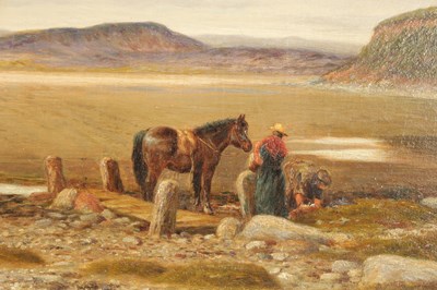 Lot 1175 - JOHN CRANE (1850-1915) OIL ON CANVAS