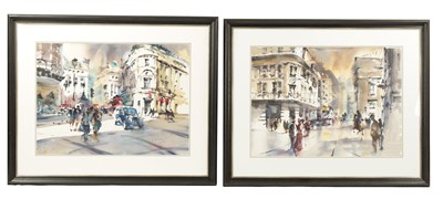 Lot 987 - TREVOR LINGARD (B.1952) A LARGE PAIR OF WATERCOLOURS