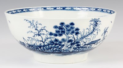 Lot 60 - AN 18TH CENTURY BLUE AND WHITE ROCK ISLAND...