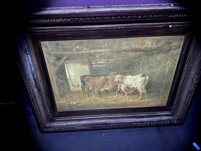 Lot 1193 - A 19TH CENTURY SIGNED ENGLISH SCHOOL OIL ON CANVAS