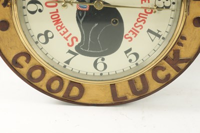 Lot 1312 - AN EARLY 20TH CENTURY ADVERTISING STERNOL OILS WALL CLOCK