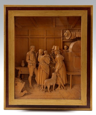 Lot 602 - A FINE LATE 19TH CENTURY CARVED LIMEWOOD PANEL...