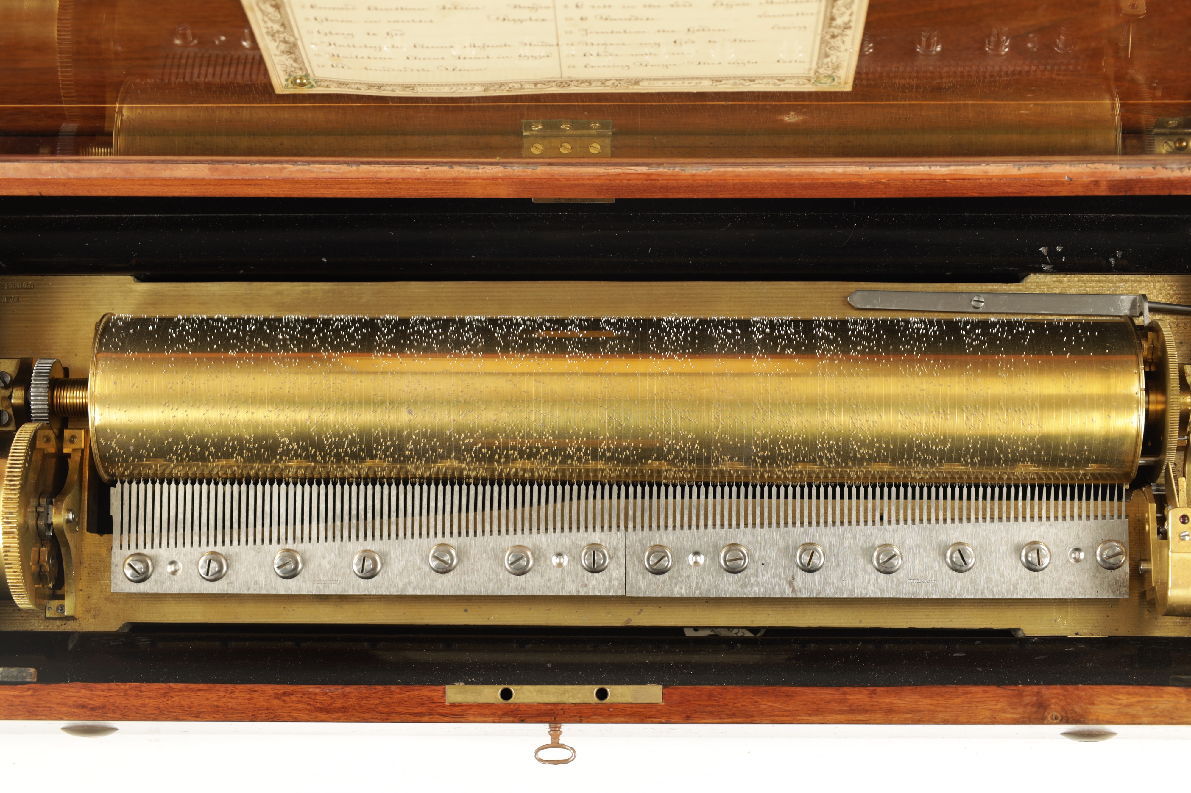 An impressive and rare Swiss rosewood 'Mandoline Quatuor