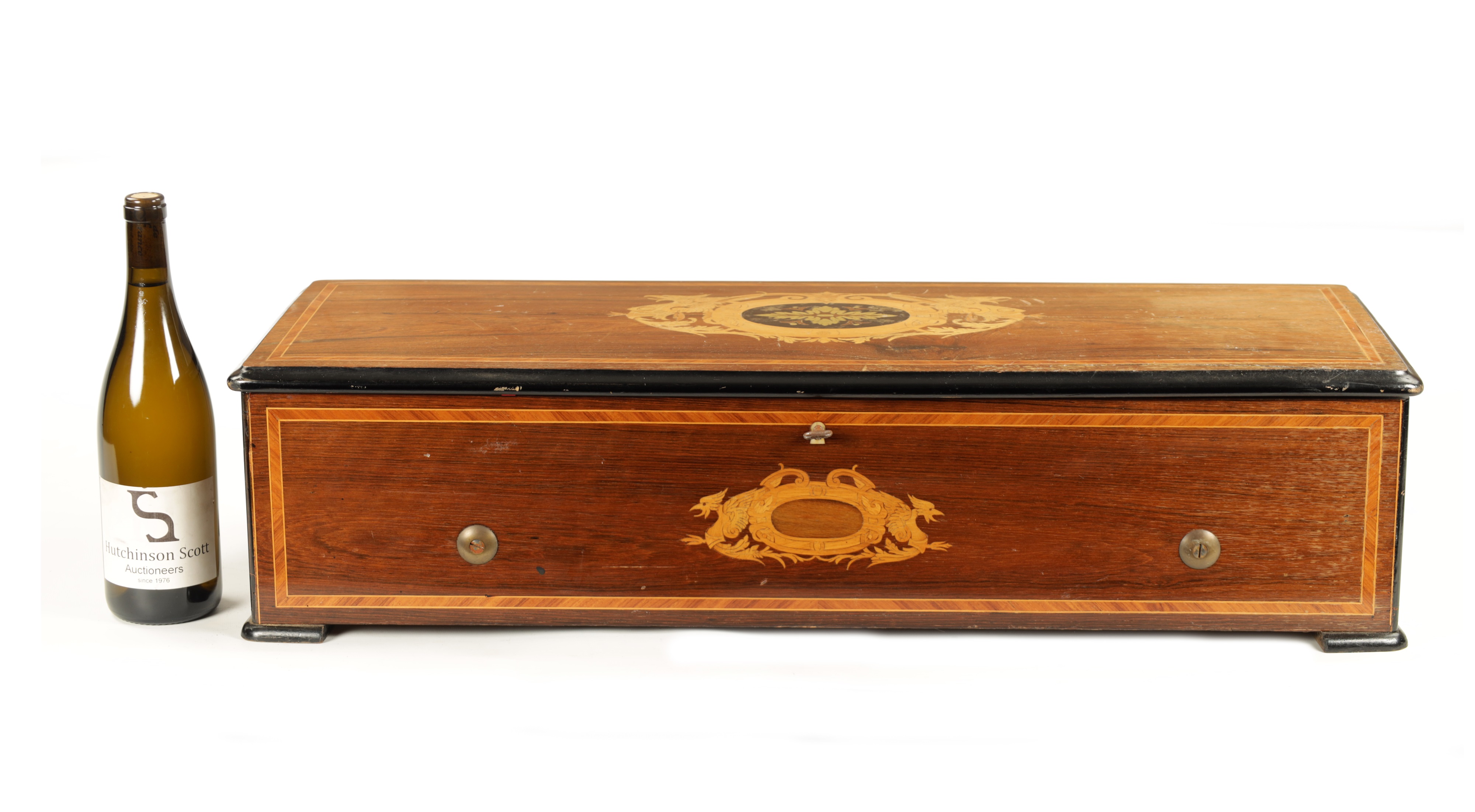 Lot 1102 - A FINE SWISS NICOLE FRERES 18-AIR