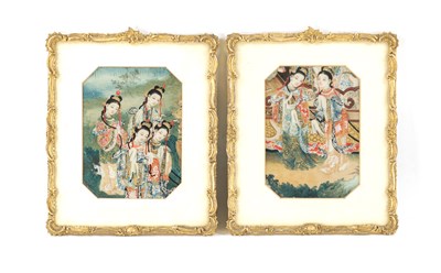 Lot 567 - TWO FINE CHINESE LATE 19TH CENTURY WATERCOLOURS