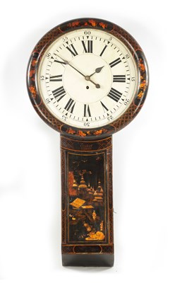 Lot 1323 - TAILER, KIRKBY (STEPHEN). A GEORGE III CHINOISERIE TAVERN CLOCK