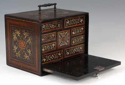 Lot 618 - AN 18TH CENTURY ITALIAN PARQUETRY INLAID TABLE...