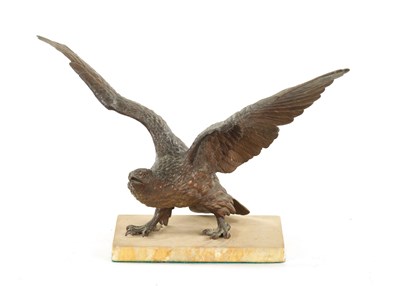 Lot 977 - A 19TH CENTURY COLD PAINTED BRONZE SCULPTURE