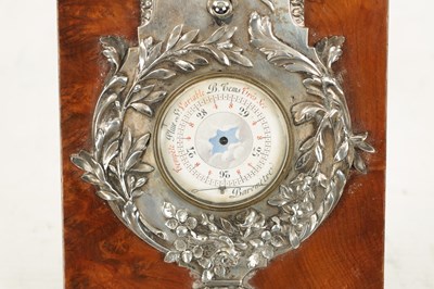Lot 1248 - AN EARLY 20TH CENTURY SILVERED BRONZE BAROMETER