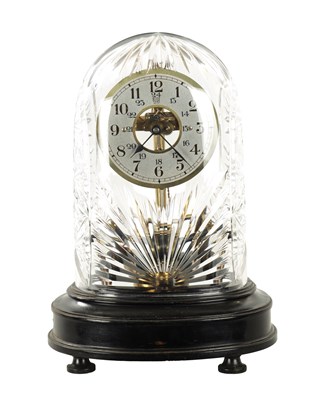 Lot 1269 - AN EARLY 20TH CENTURY FRENCH ELECTRIC BULLE MANTEL CLOCK