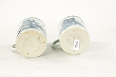 Lot 490 - A PAIR OF 18TH CENTURY CHINESE BLUE AND WHITE MUGS