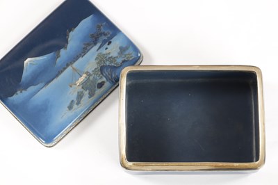 Lot 533 - A LATE 19TH CENTURY JAPANESE CLOISONNE ENAMEL BOX AND COVER BY HAYASHI KODENJI