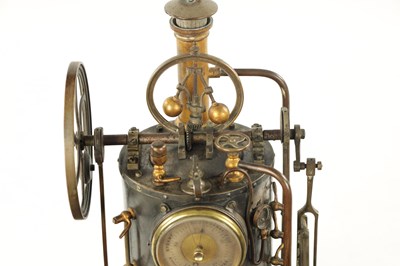 Lot 1261 - A RARE LATE 19TH CENTURY FRENCH INDUSTRIAL AUTOMATON MANTEL CLOCK