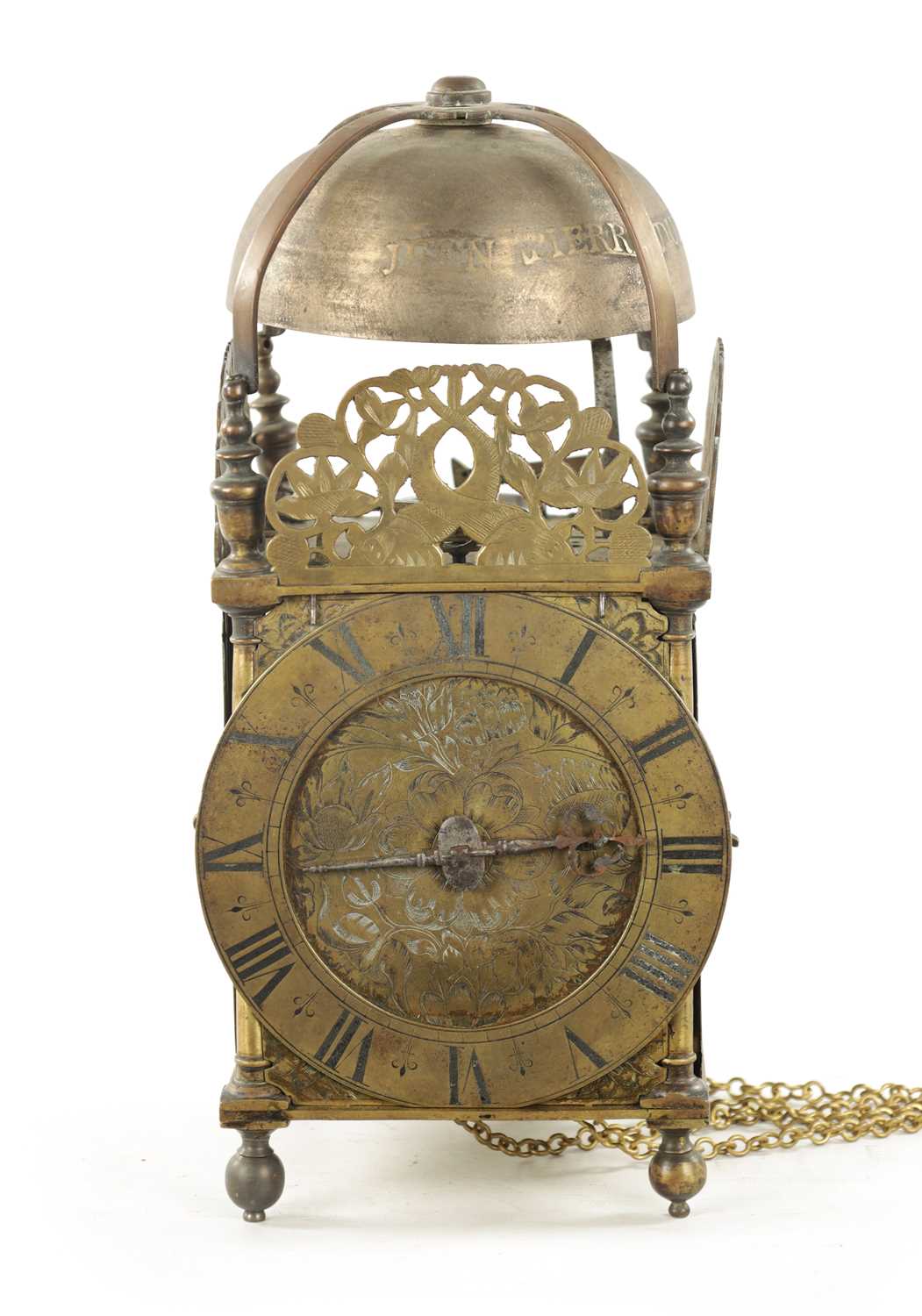 Lot 1283 - A CHARLES II ENGLISH LANTERN CLOCK