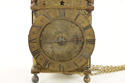 Lot 1283 - A CHARLES II ENGLISH LANTERN CLOCK