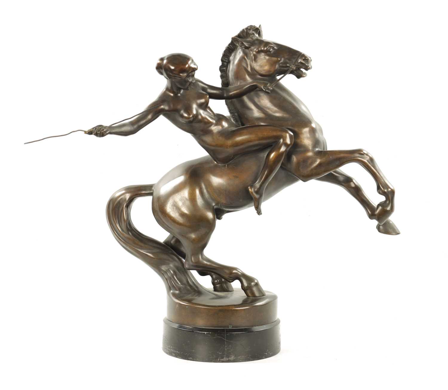 Lot 1026 - ATT. ANTON GRATH. AN EARLY 20TH CENTURY BRONZE SCULPTURE