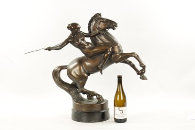 Lot 1026 - ATT. ANTON GRATH. AN EARLY 20TH CENTURY BRONZE SCULPTURE