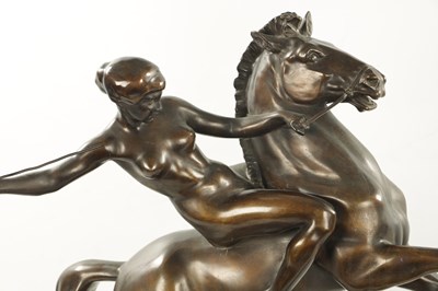 Lot 1026 - ATT. ANTON GRATH. AN EARLY 20TH CENTURY BRONZE SCULPTURE