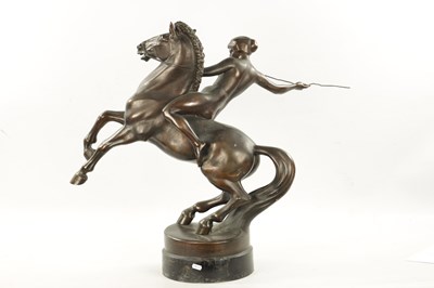 Lot 1026 - ATT. ANTON GRATH. AN EARLY 20TH CENTURY BRONZE SCULPTURE