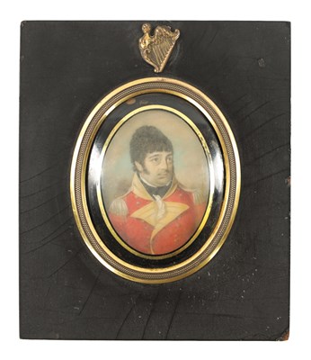 Lot 1144 - A LATE GEORGE III PORTRAIT OF OFFICER JOHN PEYTON (1759-1806) COUNTY LEITRIM, IRELAND