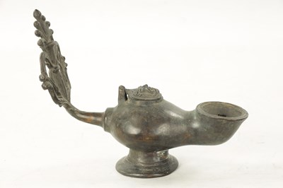 Lot 939 - AN 18TH CENTURY PEWTER WHALING LAMP