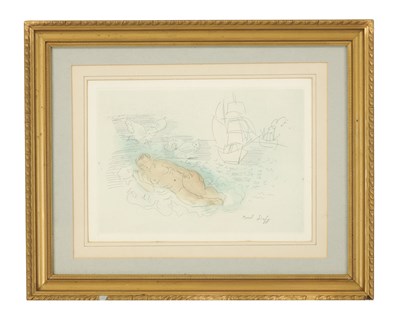 Lot 1040 - AN ORIGINAL ETCHING PRINTED IN COLOURS BY RAOUL DUFY