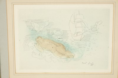 Lot 1040 - AN ORIGINAL ETCHING PRINTED IN COLOURS BY RAOUL DUFY