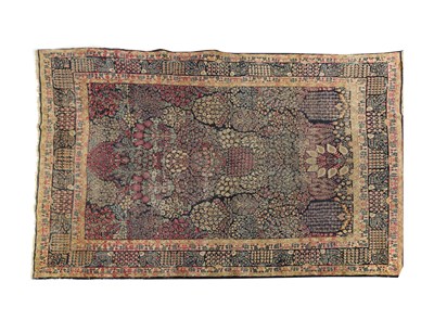 Lot 1437 - A LARGE ANTIQUE TABRIZ PERSIAN RUG