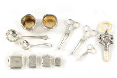 Lot 708 - A SELECTION OF MISCELLANEOUS SILVER