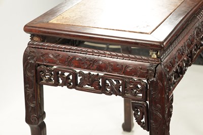Lot 130 - A 19TH CENTURY CHINESE HARDWOOD ALTAR TABLE