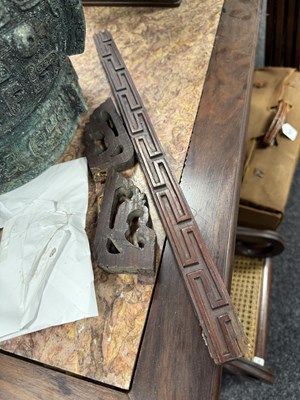 Lot 130 - A 19TH CENTURY CHINESE HARDWOOD ALTAR TABLE
