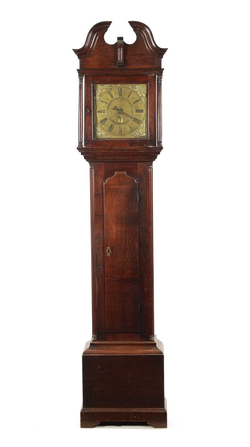 Lot 1231 - SAMUEL LOMAX, BLACKBURN. A MID 18TH CENTURY 30-HOUR LONGCASE CLOCK