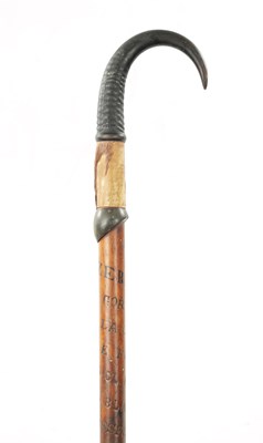 Lot 229 - A LATE 19TH CENTURY AUSTRIAN TYROL HIKING WALKING STICK