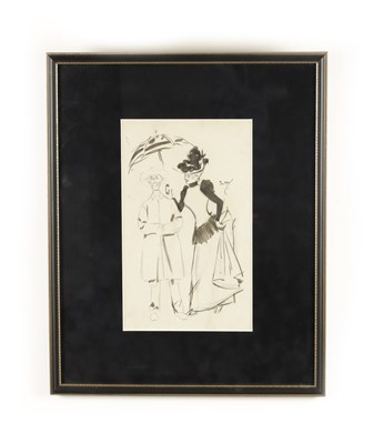 Lot 1001 - PHILIP WILLIAM MAY A 20TH CENTURY PENCIL AND INK DRAWING